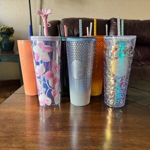 Starbucks Floral and Iridescent Tumbler Set